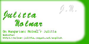 julitta molnar business card